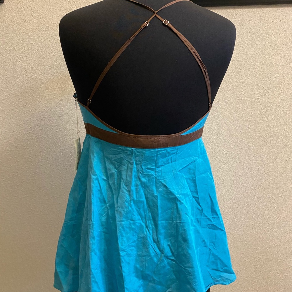 Silk Low back Empire Waist Camisole Tank - Picture 6 of 10